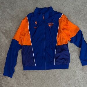 Vintage Knicks Nike jacket Blue and Orange Knicks Jacket